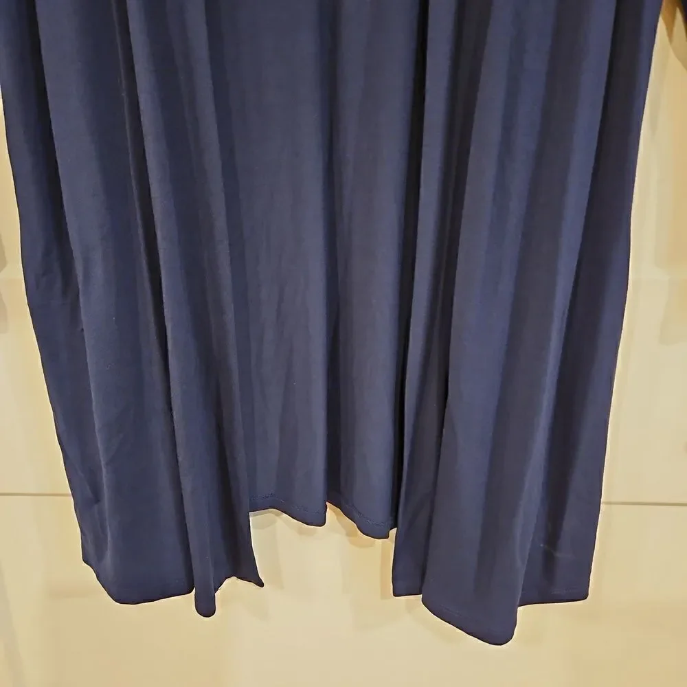 Kim Rogers Navy Blue Cardigan with bell cuffs sz M